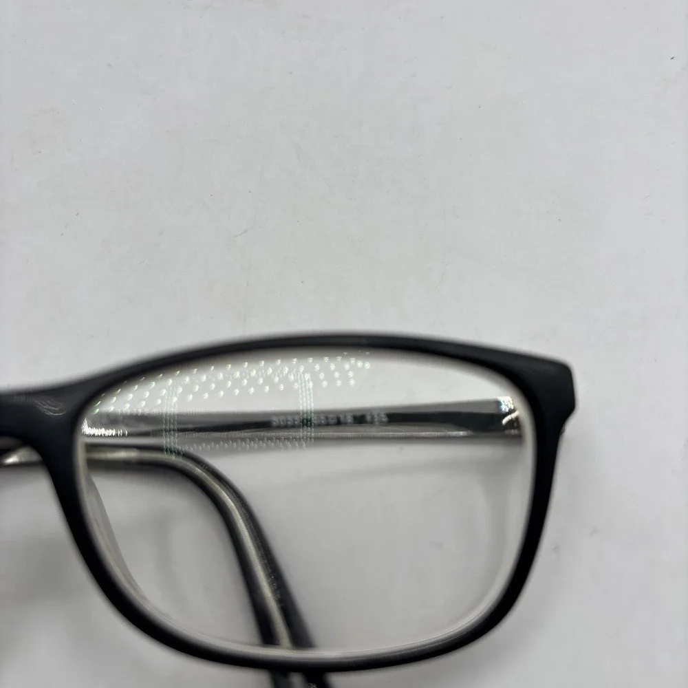 Michael Kors‎ Black Clear Wayfarer Frames- Silver Temples MK4017 Nevis 55 16 135